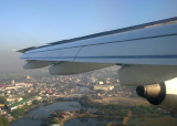 Short final & over the Paraaque River.