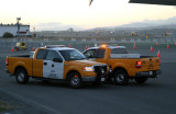 Operations Airfield Safety personnel watching over, or rather under,  the 380.