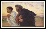 Les disciples Pierre et Jean courant au sepulcre le matin de la Resurrection, 1898