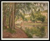 Moret, le canal du Loing ou Chemin de halage a Saint-Mammes, 1902