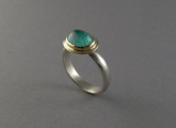 WR29 - WRGreen Tourmaline in Gold  Silver