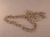 WN1 - BarBell Chain (oxidised silver)