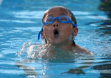 Ben attempting breaststroke