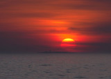 Sunset over Faulkners Island
