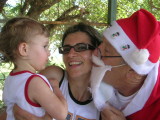 Santa kiss for mom