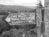 Kirkby Lonsdale, signpost