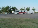 I FOUND THIS OVERNIGHT CITY RV PARK THAT WAS FREE WITH 50 AMP SERVICE IN DUMAS, TEXAS NORTH OF AMARILLO, I LEFT A $$$ DONATION