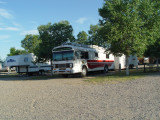 HERE IS THE CAMPING SITE AT THE KOA IN BAR NUNN, WYO., IT WAS FAIR