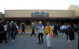 chilly runners start to gather at the Corkscrew Saloon in Furnace Creek