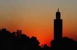 Sunset behind the Koutoubia mosque