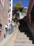 The steep alleys of Bisbee