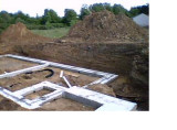 May 9 - Footings!!  Here we go!! Notice the bank swallows.JPG