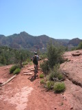 Beginning of the single track to Chicken point