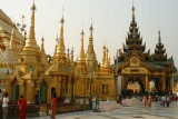 at Shwe Dagon Pagoda