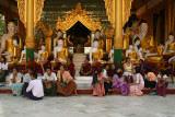 at Shwe Dagon Pagoda