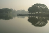 Misty morning at Kandawgyi Lake