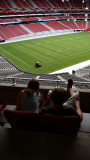 Mowing the lawn, University of Phoenix Stadium, Phoenix, Arizona, 2007