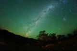 Milky Way green airglow