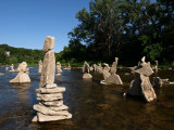 Stacked rocks in Humber River