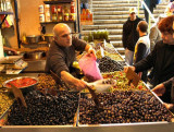 The Only Place Where Business Is still Going On - At The Basement Of The Building. Here - Olives & Olive Oil.JPG