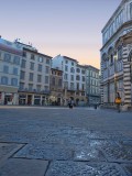  The pavement of Piazza del Duomo at sunrise...