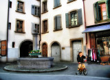 I might stroll over inner courtyards...