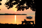 The Lady of the Lake takes her solitary breakfast before dawn...