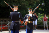 changing of the guard at the tomb of the unknown soldier, arlington national cemetary (7/2007)