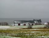 première neige à l'Ile d'Orléans