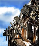 Ruine en forme de bec doiseau