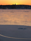le fleuve et le lever de soleil