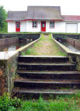 escalier à la pisciculture