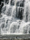 la pêche au pied des chutes