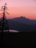 Sierra Butte sunset from Pk 7348