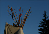 Tipi at dusk ...