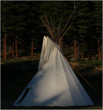 Tipi at dusk ...