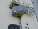 busted hasp, lock ok