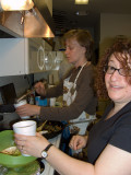 Lisa helps spoon out soup to waiting crowd8034.jpg