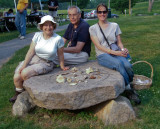 JJ Murphy, sleepy Don, Karen Spiak at the Mushroom Display Table8149.jpg