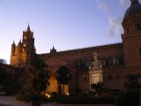 The Cathedral in Palermo at dusk