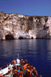 Boat Approaching Caves, Zakynthos