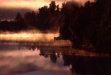 Morning mist on Lake Matheson
