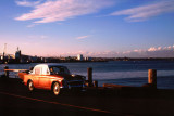 Old car by Auckland Harbour