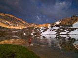 Zack jumping into Guitar Lake 2