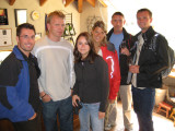 Marco, Thomas, Me, Julliana, Martin, Mikel at a winery