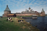 Solovetskiy Monastery, on an island in the White Sea