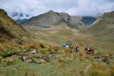 The trail to Vira Vira goes through spectacular landscape