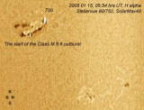 20050115 05:54 hrs UT Solar Halpha SolarMax40 720 flare