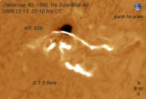 20061213 03:10 hrs UT solar Ha, X 3.5 class flare