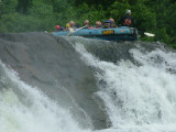 Backing Down a Small Waterfall